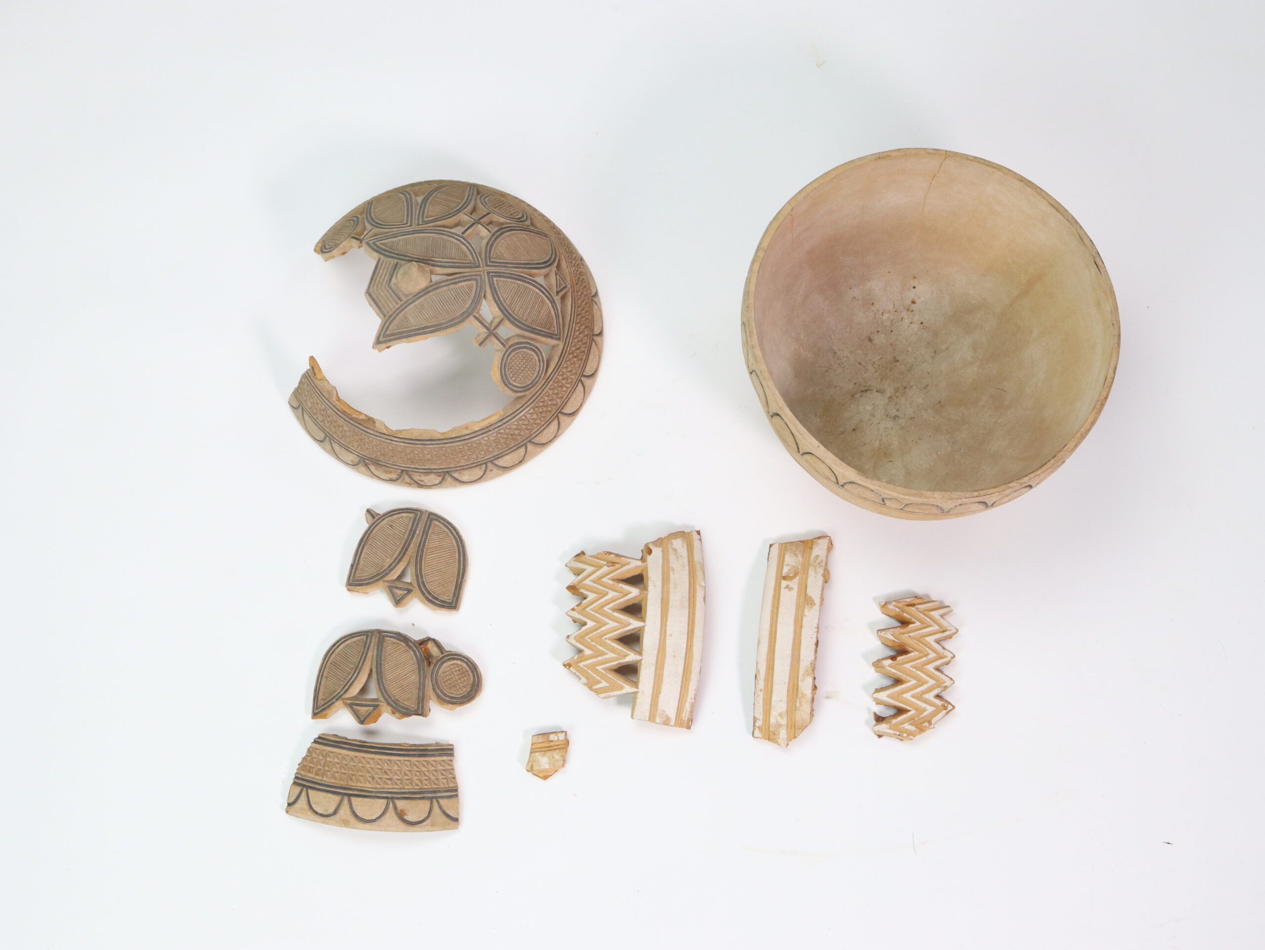 Broken Gourd/Wood Container